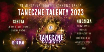 Taneczne Talenty 2023 - Podział stylów na Dni