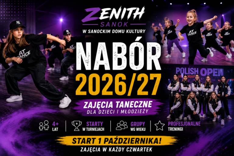 ZENITH Sanok – zajęcia taneczne dla dzieci i młodzieży 2026/27