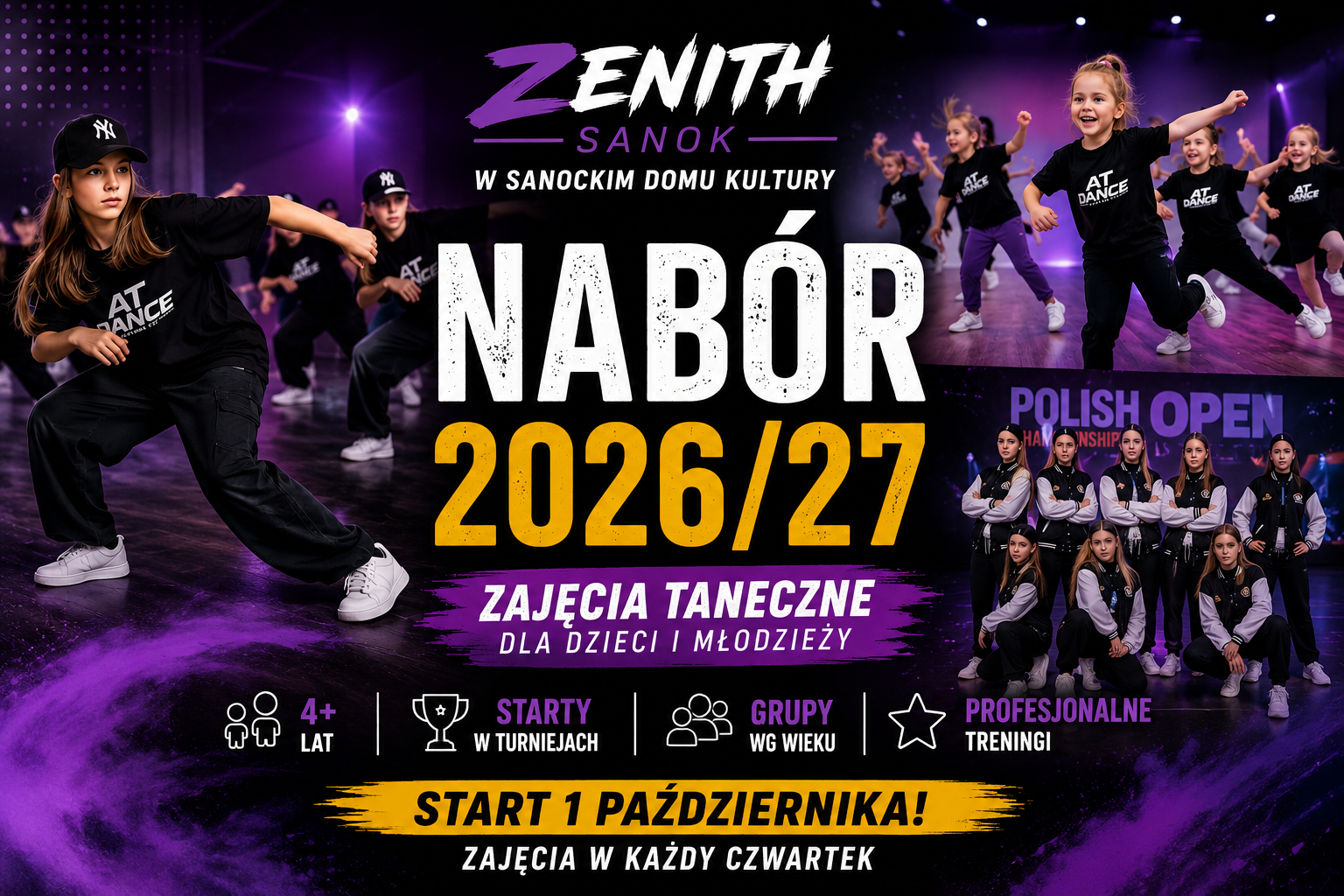 ZENITH Sanok – zajęcia taneczne dla dzieci i młodzieży 2026/27